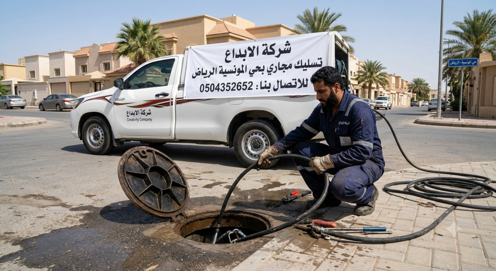 تسليك مجاري بحي المونسية الرياض