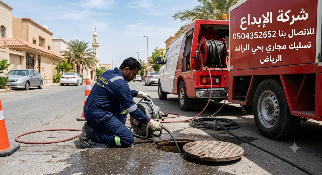 تسليك مجاري بحي الرائد الرياض